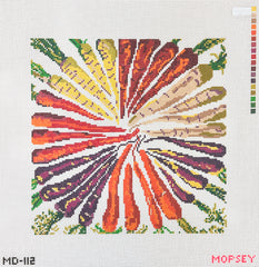 Mopsey Designs Carrot Mandala Needlepoint Canvas