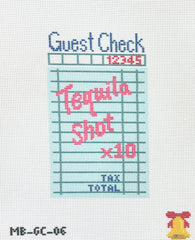 Mopsey Designs Ma Belle Tequila Shot x10 Needlepoint Canvas