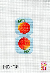 Mopsey Designs Oranges Scissor Fob Needlepoint Canvas