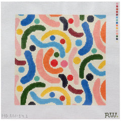 Mopsey Designs Rachel Westhead Designs: Squiggles Needlepoint Canvas