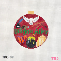 Mopsey Designs The Book Canvas: Diagon Alley Needlepoint Canvas