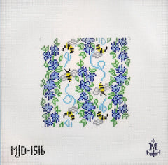 Morgan Julia Designs Bee's Knees Coaster Needlepoint Canvas