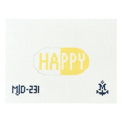 Morgan Julia Mini Happy Pill Needlepoint Canvas