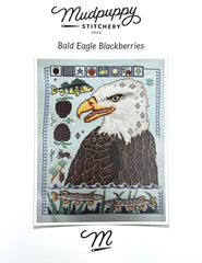 Mudpuppy Stitchery Bald Eagle Blackberries Cross Stitch Pattern