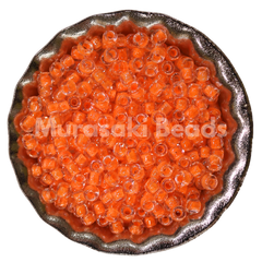 Murasaki Glass Seed Beads Size 11 - 205 Dark Orange Neon