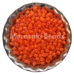 Murasaki Glass Seed Beads Size 15 - 393 Orange Sherbet Luster