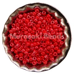 Murasaki Glass Seed Beads Size 11 - 426 Red Luster
