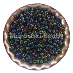 Murasaki Glass Seed Beads Size 11 - 455 Black Iridescent
