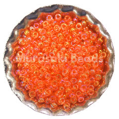 Murasaki Glass Seed Beads Size 15 - 253 Orange Iridescent