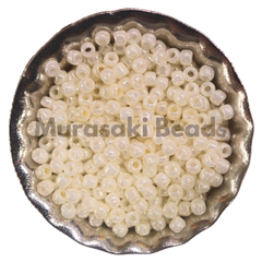 Murasaki Glass Seed Beads Size 15 - 421A Light Eggshell Luster