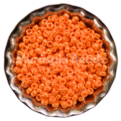 Murasaki Glass Seed Beads Size 15 - 423 Light Orange Luster