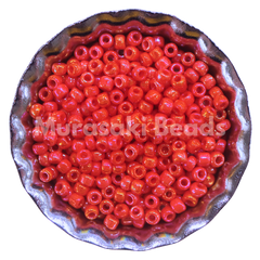 Murasaki Glass Seed Beads Size 15 - 426A Red Iridescent