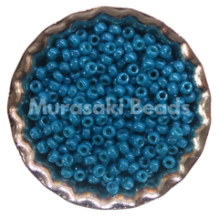 Murasaki Glass Seed Beads Size 15 - 443 Teal Blue Luster