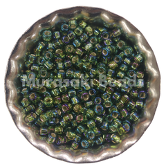 Murasaki Glass Seed Beads Size 15 - 650 Light Green Iridescent