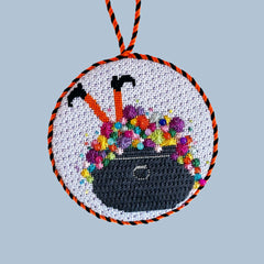 Nash and Daughters Needlepoint Colorful Bubble Cauldron Needlepoint Canvas
