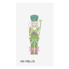 Nash And Daughters Needlepoint Sara Kay Small Nutcracker Needlepoint Canvas - Green