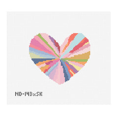 Nash And Daughters Needlepoint Sara Kay Tie Dye Heart Needlepoint Canvas