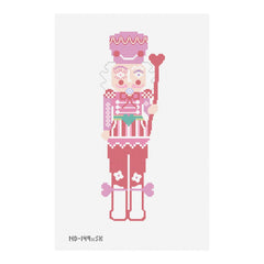 Nash And Daughters Needlepoint Sara Kay Large Nutcracker Needlepoint Canvas - Red
