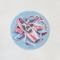 Needle Crossings Ballerina Slippers Needlepoint Canvas