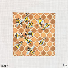 Needle Crossings Honey Bees Needlepoint Canvas - 13M