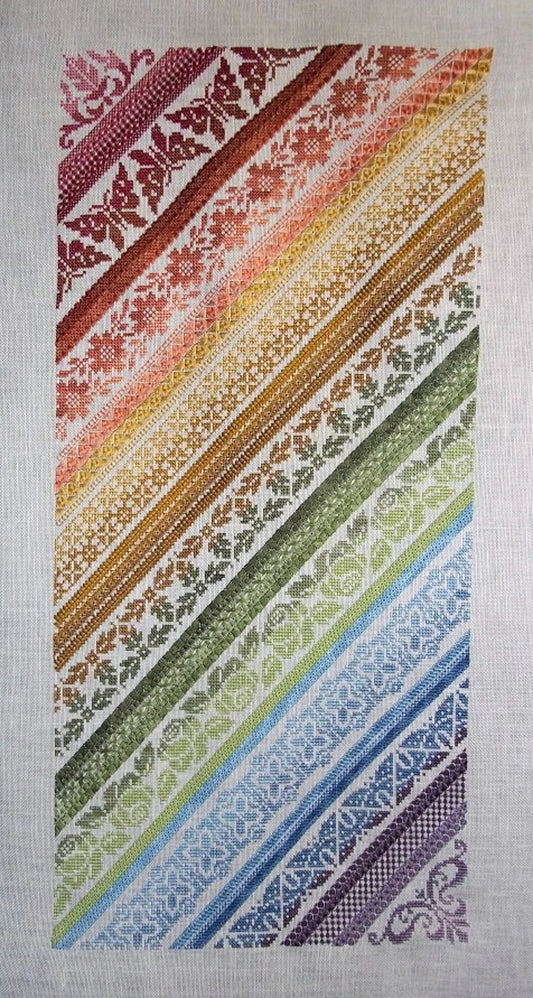 Northern Expressions Needlework Twisted Band Sampler Cross Stitch Pattern