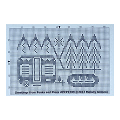 Open Road Abode Needleworks Greetings from Peaks and Pines Cross Stitch Pattern
