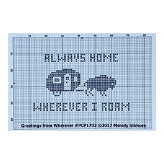 Open Road Abode Needleworks Greetings from Wherever Cross Stitch Pattern