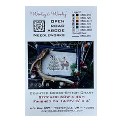 Open Road Abode Needleworks Wintry and Woodsy Cross Stitch Pattern