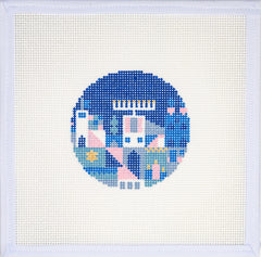 Oz Needle and Thread Blair Hanukkah Ornament Needlepoint Canvas