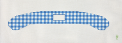 Oz Needle And Thread Blue Gingham Hanger Needlepoint Canvas