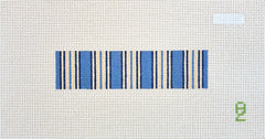 Oz Needle and Thread Blue Ticking Fob Needlepoint Canvas