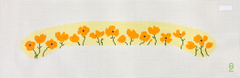 Oz Needle And Thread California Poppies Hanger Needlepoint Canvas