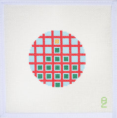 Oz Needle and Thread Christmas Geometric Tree Needlepoint Canvas