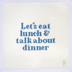 Oz Needle and Thread Let's Eat Mini Needlepoint Canvas