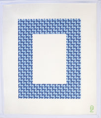 Oz Needle and Thread Ombre Basketweave Frame Needlepoint Canvas