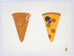 Oz Needle and Thread Pizza Scissor Case Needlepoint Canvas