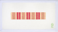 Oz Needle and Thread Red Ticking Fob Needlepoint Canvas