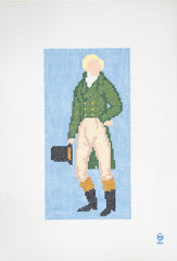 Oz Needle and Thread Regency Fitz Glasses Case Needlepoint Canvas
