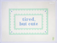 Oz Needle and Thread Tired But Cute Needlepoint Canvas