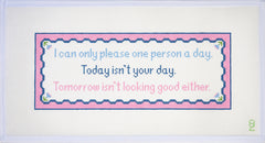 Oz Needle and Thread Today Is Not Your Day Needlepoint Canvas