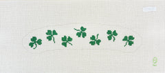 Oz Needle and Thread Tumbling Shamrock Baby Hanger Needlepoint Canvas