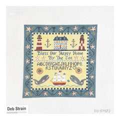 Painted Pony Designs Deb Strain Happy Sea Home Needlepoint Canvas