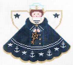 Painted Pony Designs Debbie Woodard Sailor Girl Angel Needlepoint Canvas
