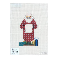 Painted Pony Designs Petei Santas: Checking it Twice Santa Needlepoint Canvas