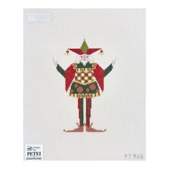 Painted Pony Designs Designs by Petei Court Jester Santa Needlepoint Canvas