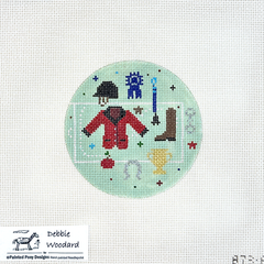 Painted Pony Designs Equestrian Round Needlepoint Canvas