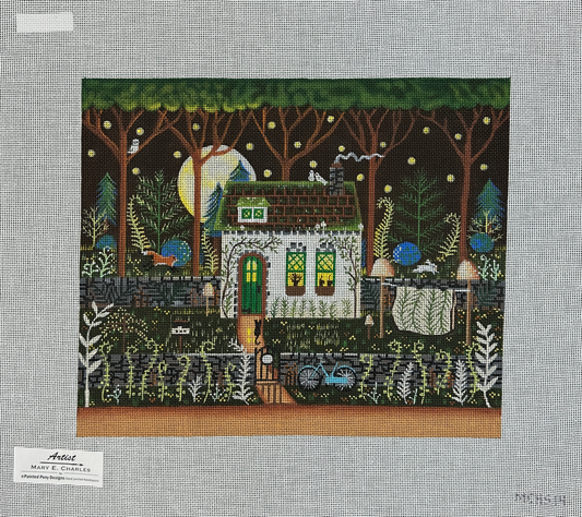 Painted Pony Designs Mary Charles Fern Cottage Needlepoint Canvas
