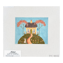 Painted Pony Designs Mary E Charles Spring Mini House Needlepoint Canvas