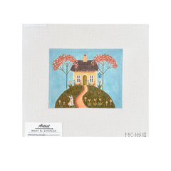 Painted Pony Designs Mary E. Charles Spring Mini House Needlepoint Canvas
