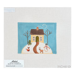 Painted Pony Designs Mary E Charles Winter Mini House Needlepoint Canvas